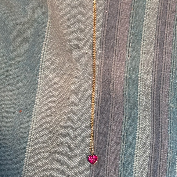 NWT KATE SPADE RUBY HEART NECKLACE - Picture 2 of 2